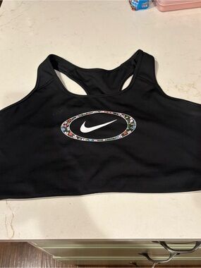 💐Nike Black Floral Compression Bra size 2X